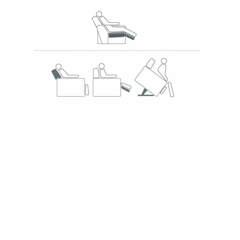 Afslappende lænestol i rose design med 2 motorer, fremstillet i Italien Viadurini