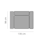 Afslappende havelænestol i aluminium og stof, design i 3 finish - Filomena Viadurini