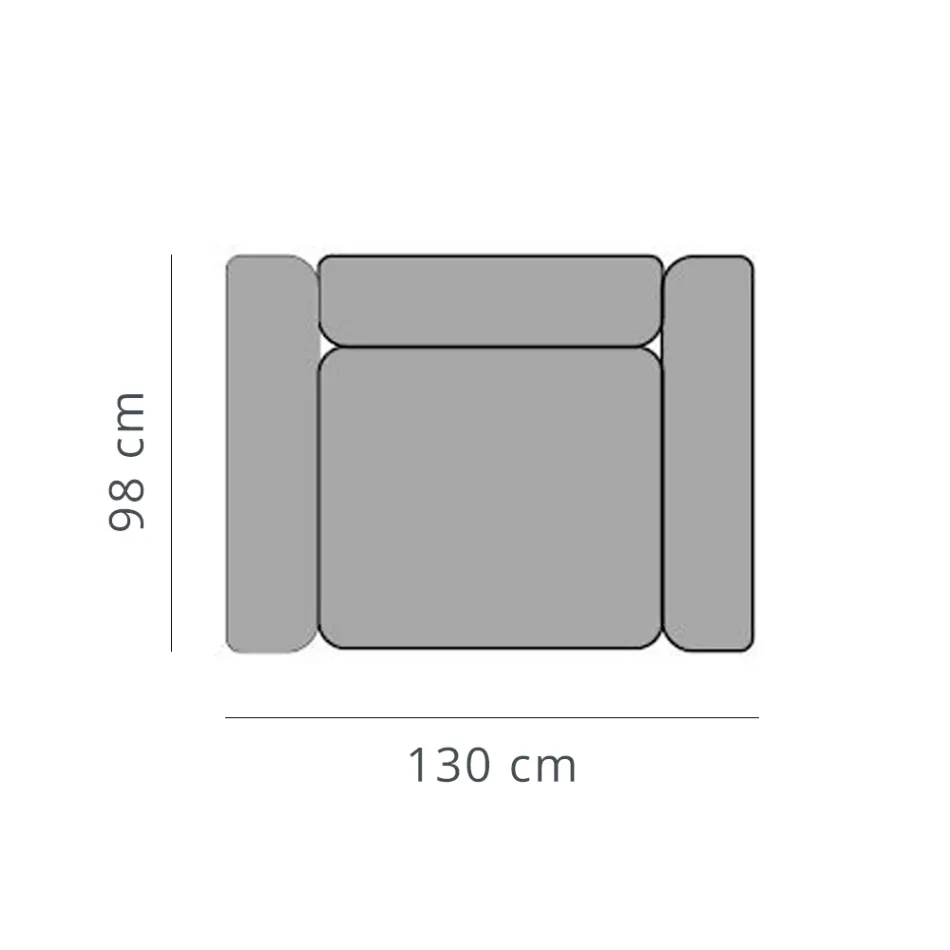 Afslappende havelænestol i aluminium og stof, design i 3 finish - Filomena Viadurini