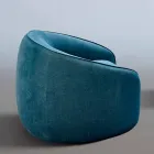 Slap af Lænestol Moderne Design Fremstillet i Italien i farvet stof - Baloo Viadurini