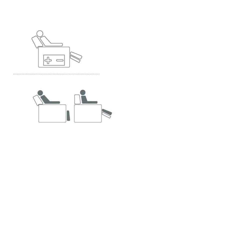 Motoriseret drejelig lænestol i Gemma-stof / læder / øko-læder Viadurini