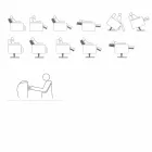 Ortopædisk lænestol 4 motorer fremstillet i Italien Giglio, moderne design Viadurini