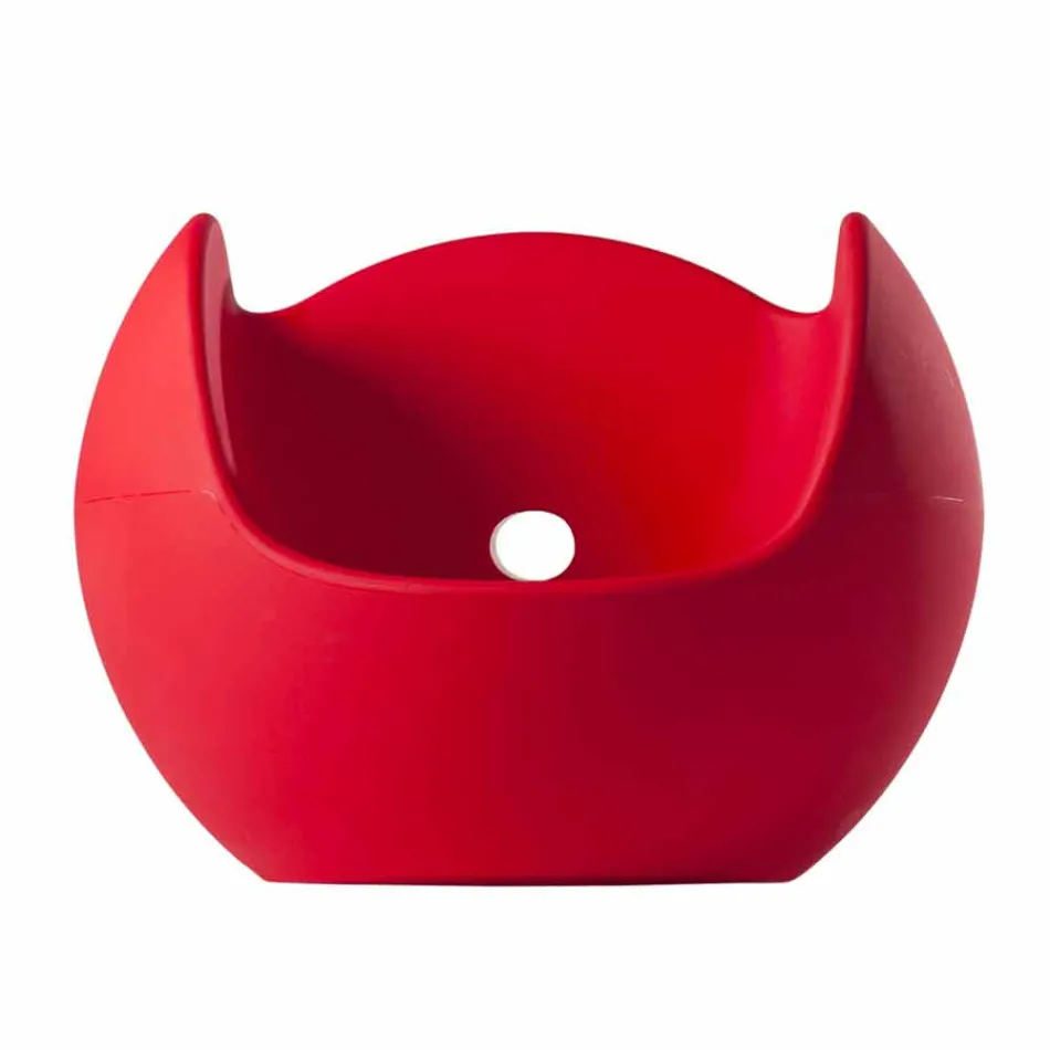 Rundformet rockende lænestol Slide Blos farvet design lavet i Italien Viadurini