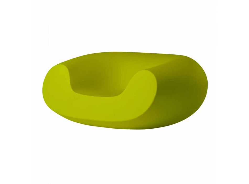 Farvet rund lænestol Slide Chubby moderne design lavet i Italien Viadurini