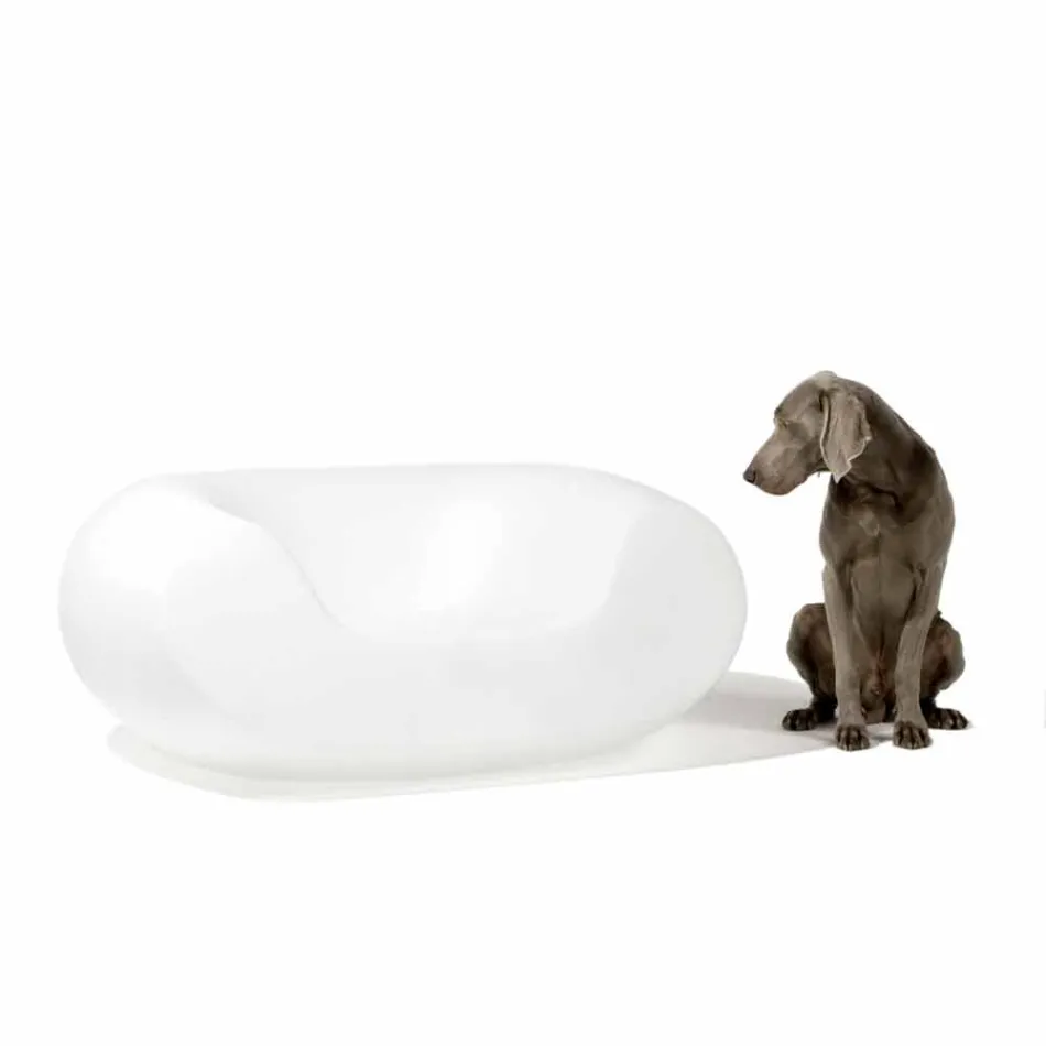 Farvet rund lænestol Slide Chubby moderne design lavet i Italien Viadurini