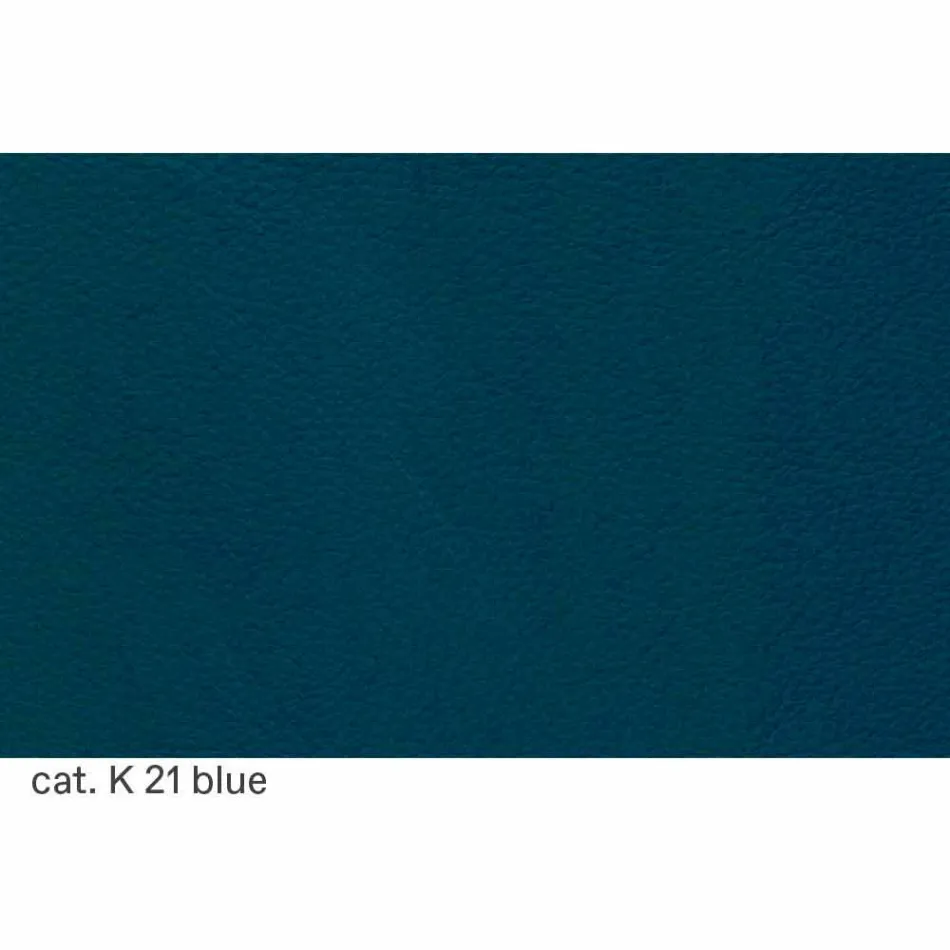 Polstret og læderbetrukket lounge lænestol fremstillet i Italien - Centauro Viadurini