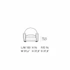 Stue lænestol beklædt med læder med træfødder fremstillet i Italien - Pegolo Viadurini