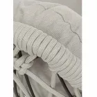 Ophængt udendørs lænestol i vævet reb med stålbase - soja Viadurini