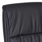 Slæde Kontorstol Stål og Økolæder med Armlæn 2 Stk - Monaldo Viadurini