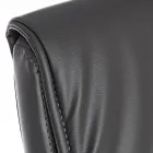 Slæde Kontorstol Stål og Økolæder med Armlæn 2 Stk - Monaldo Viadurini