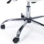 Kontorstol Stål og Mesh Stof Armlæn og Nakkestøtte - Cerreto Viadurini