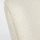 VIntage lænestol i gummitræ og uldeffekt sæde og armlæn - Patrizia Viadurini