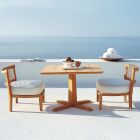 Lav udendørs lænestol i teak og WaProLace Lavet i Italien med pude - Oracle Viadurini