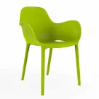 Sabinas udendørs lænestol Vondom, polypropylen og glasfiber Viadurini