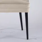 Stuelænestol i forskellige stoffer med træskal - Edgar Viadurini