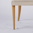 Stue Lænestol i stof og massivt træ Made in Italy - Jordi Viadurini