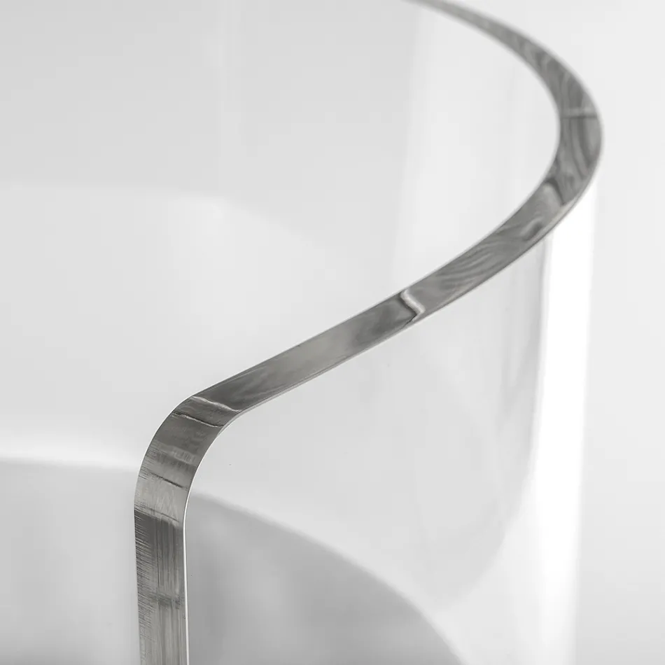 Elegant gennemsigtig plexiglas lænestol fremstillet i Italien - Rachele Viadurini