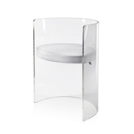 Elegant gennemsigtig plexiglas lænestol fremstillet i Italien - Rachele Viadurini
