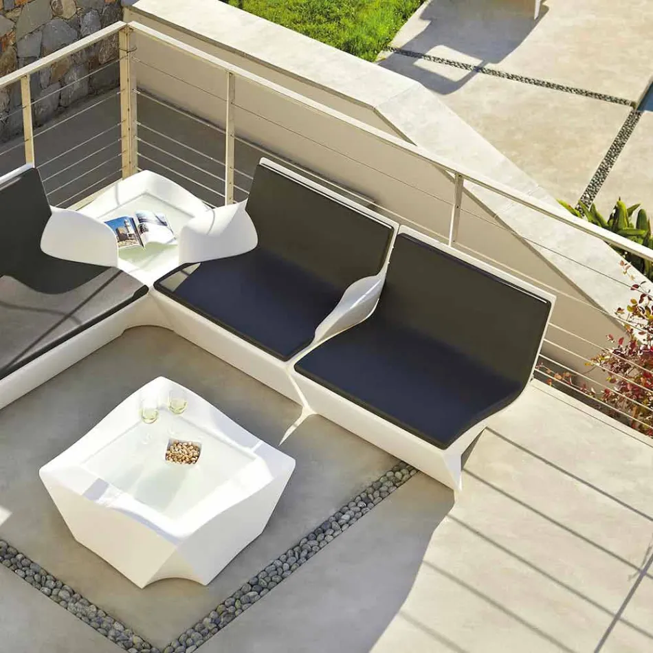 Design lounge lænestol Slide Kami Farvet Ichi lavet i Italien Viadurini