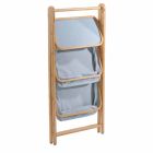 Designer badeværelse tilbehør i Vercelli stof og bambus Viadurini
