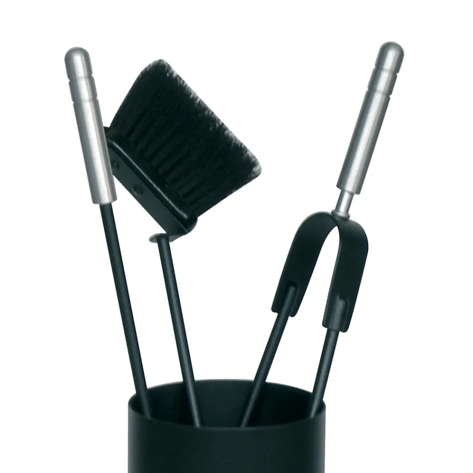 Værktøjsholder med 3 Made in Italy Pejsplejeværktøj - Cuscus Viadurini