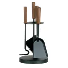 Værktøjsholder med 3 metalværktøjer i forskellige finish lavet i Italien - Darbuka Viadurini
