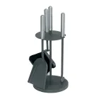 Værktøjsholder med 3 metalværktøjer i forskellige finish lavet i Italien - Darbuka Viadurini