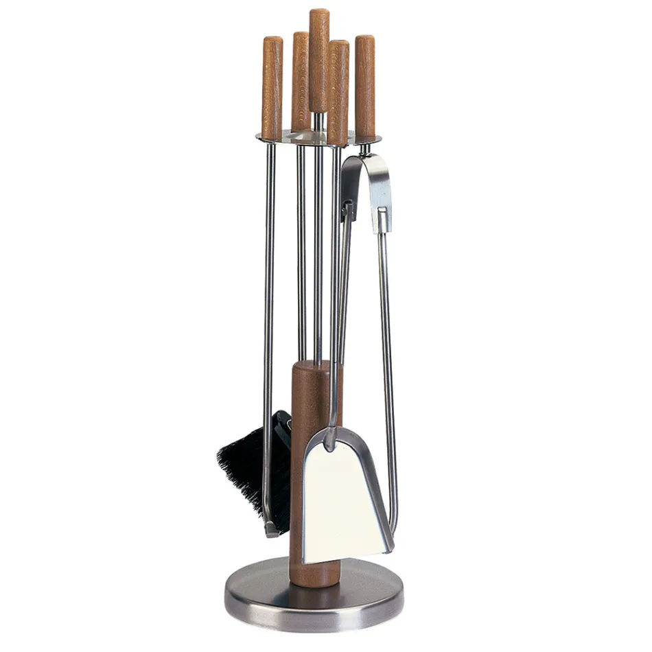 Værktøjsholder med 4 tilbehør i metal eller stål Fremstillet i Italien - Papaya Viadurini