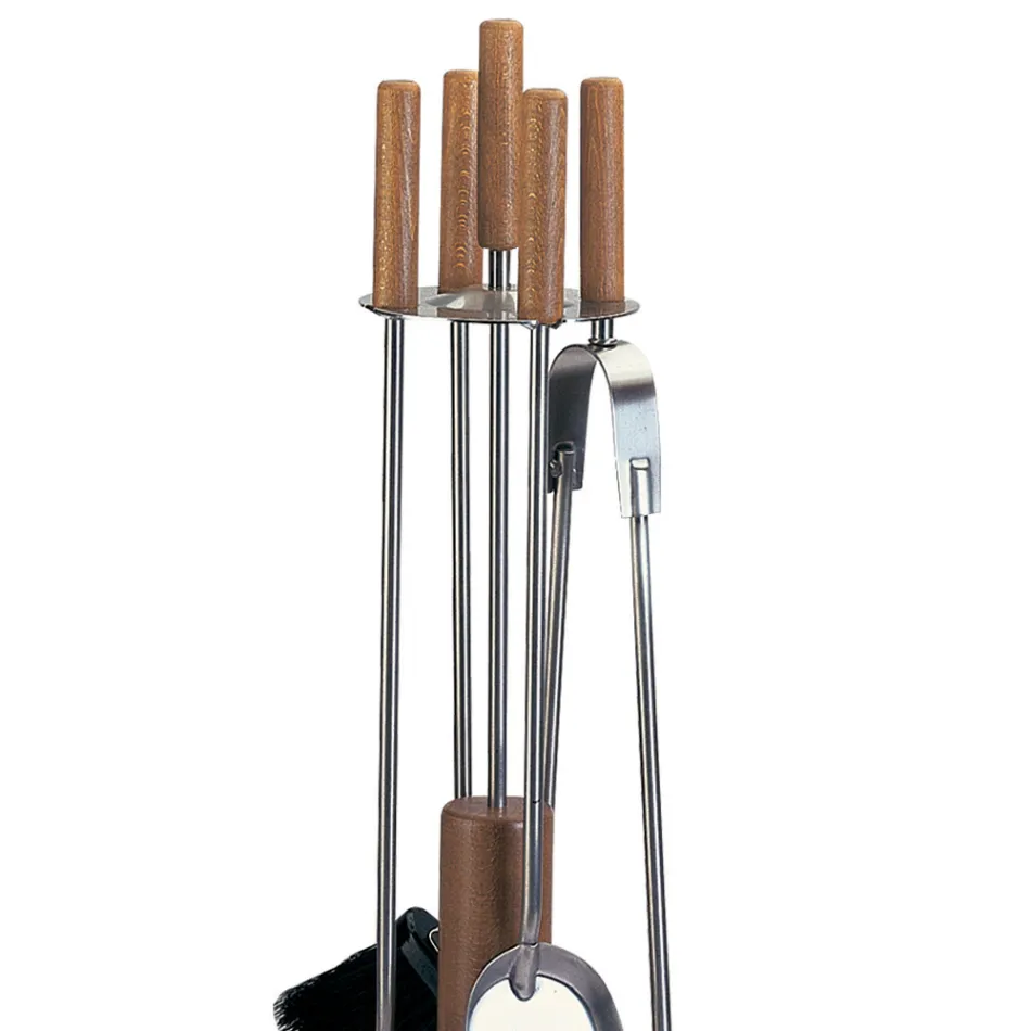 Værktøjsholder med 4 tilbehør i metal eller stål Fremstillet i Italien - Papaya Viadurini