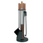 Værktøjsholder med 4 tilbehør i metal eller stål Fremstillet i Italien - Papaya Viadurini