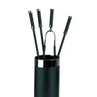 Værktøjsholder med 4 pejsetilbehør inkluderet Made in Italy - Snake Viadurini