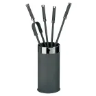 Værktøjsholder med 4 pejsetilbehør inkluderet Made in Italy - Snake Viadurini