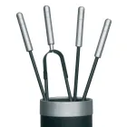 Værktøjsholder med 4 pejsetilbehør inkluderet Made in Italy - Snake Viadurini