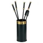 Værktøjsholder med 4 pejsetilbehør inkluderet Made in Italy - Snake Viadurini