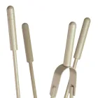 Værktøjsholder med 4 pejseværktøjer lavet i Italien - Fakir Viadurini