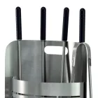 Fast værktøjsholder med 4 værktøj til pejsen Made in Italy - Bonsai Viadurini