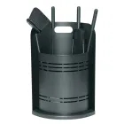 Fast værktøjsholder med 4 værktøj til pejsen Made in Italy - Bonsai Viadurini