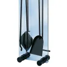 Værktøjsholder i hærdet krystal med 4 tilbehør lavet i Italien - Zebra Viadurini