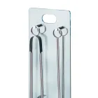 Værktøjsholder i hærdet krystal med 4 tilbehør lavet i Italien - Zebra Viadurini