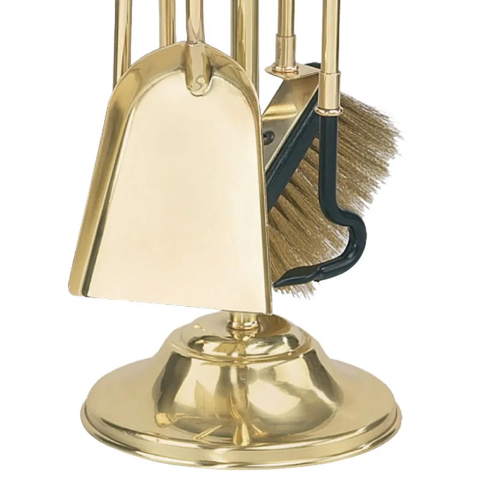 Messing Værktøjsholder med 4 tilbehør Højde 65 cm Fremstillet i Italien - Kænguru Viadurini