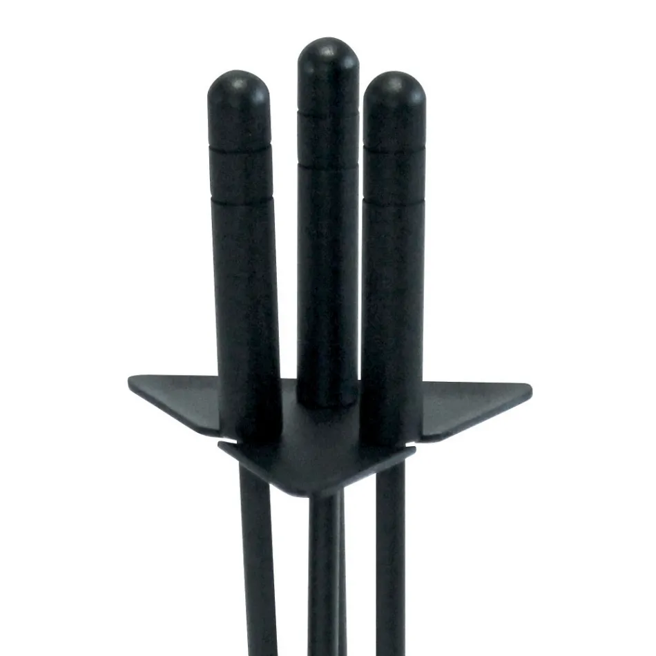 Trekantet værktøjsholder med 3 pejseværktøj lavet i Italien - Tabu Viadurini