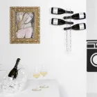 Porta flasker transparent væg Baby lille L6xH60xP11cm Viadurini