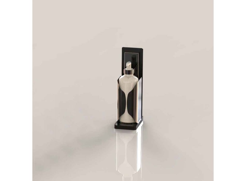 Luksus fritstående dispenserholder i forgyldt stål og 4 overflader - Diandra Viadurini
