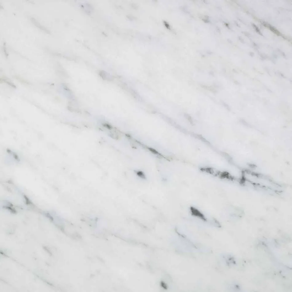 Moderne lommetørklædeholder i hvid Carrara-marmor fremstillet i Italien - Rafa Viadurini