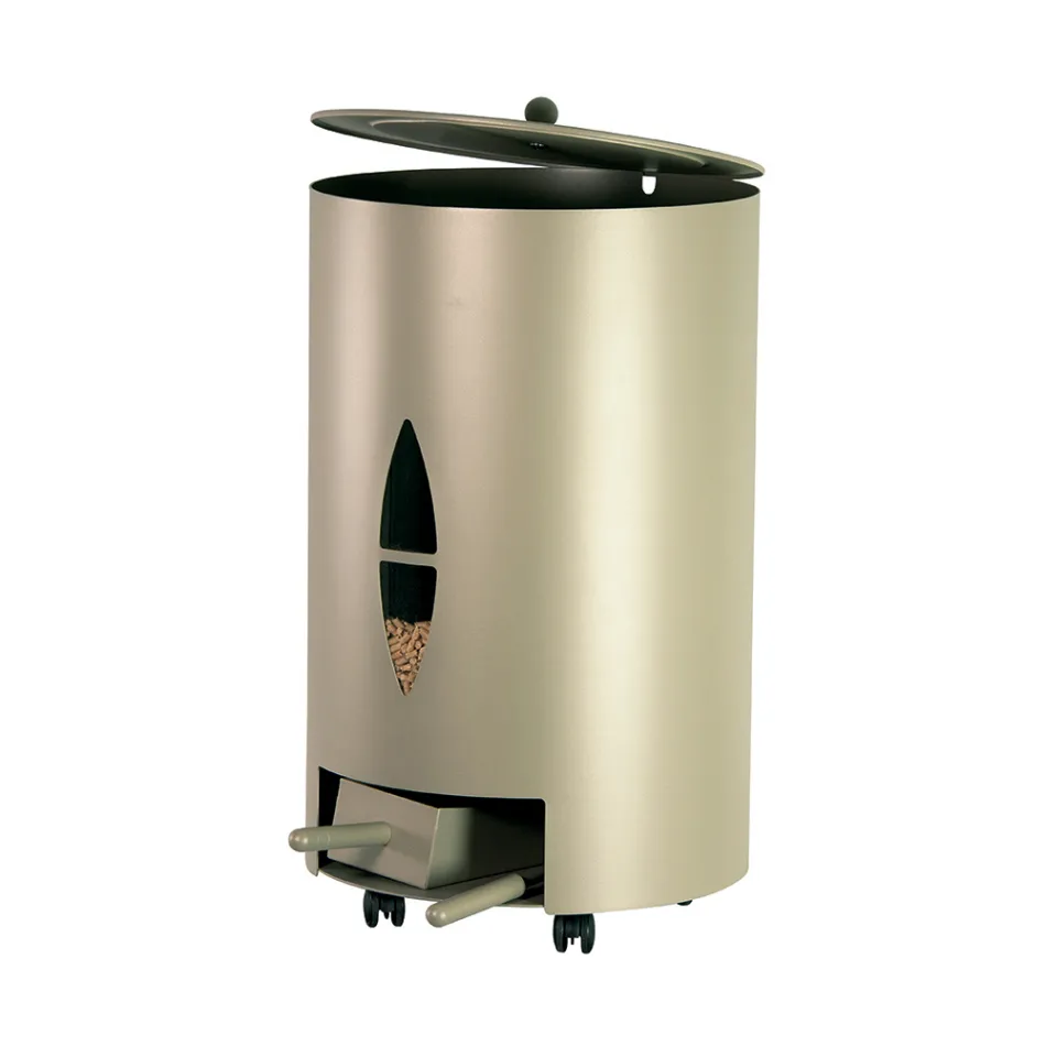 Pilleholder med låg, kost og skovl Fremstillet i Italien - Cacatua Viadurini