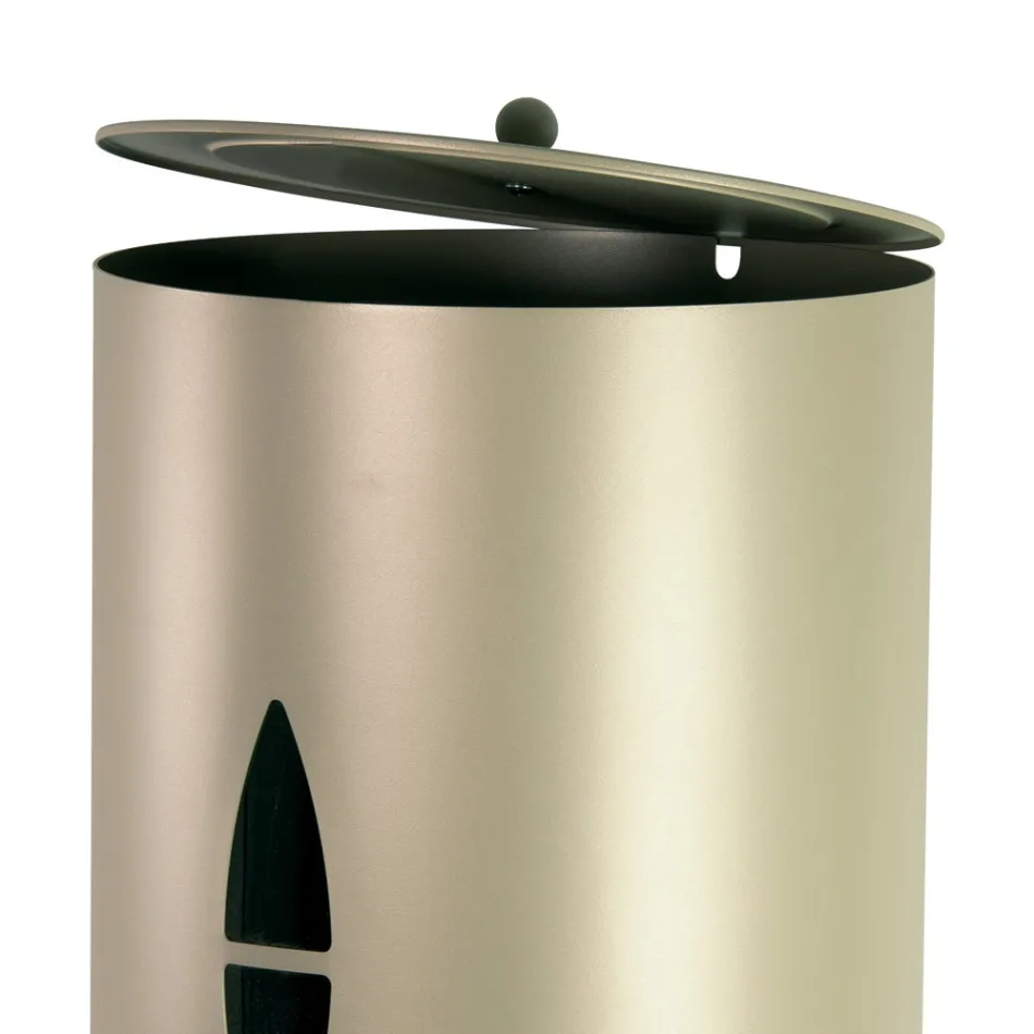 Pilleholder med låg, kost og skovl Fremstillet i Italien - Cacatua Viadurini