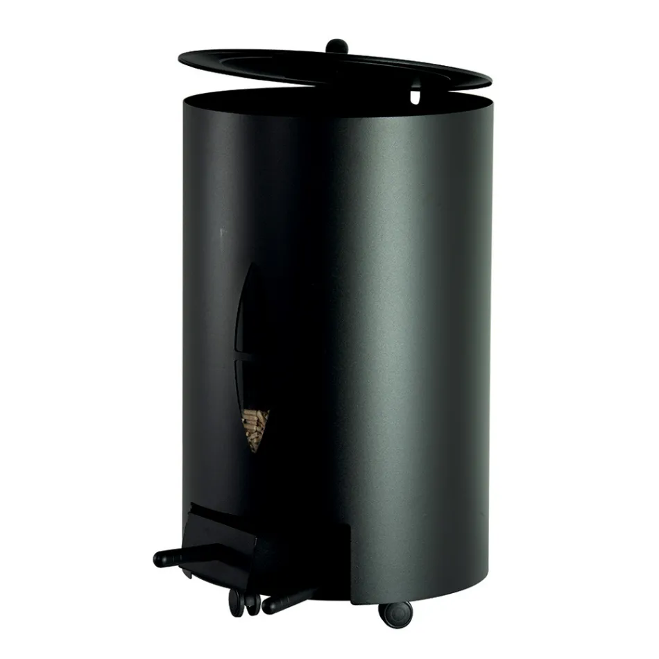 Pilleholder med låg, kost og skovl Fremstillet i Italien - Cacatua Viadurini