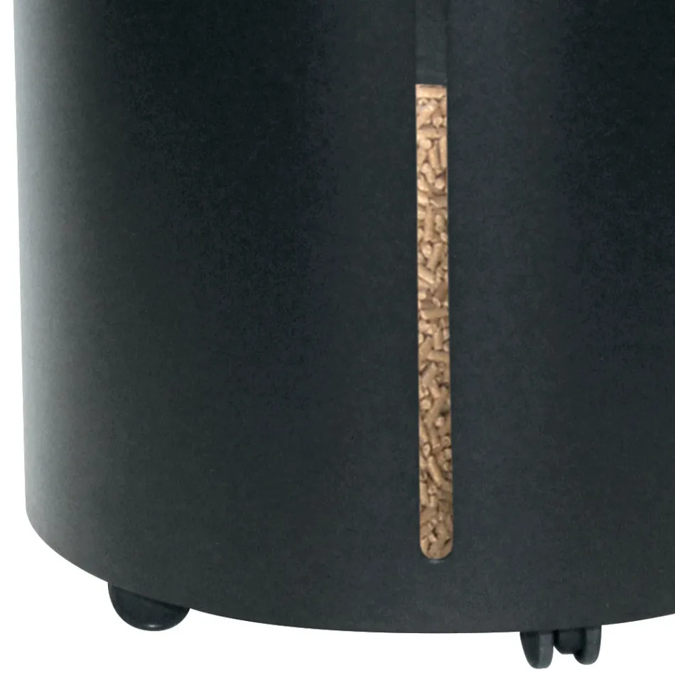 Pilleholder med hjul og låg Lavet af Metal Made in Italy - Stork Viadurini