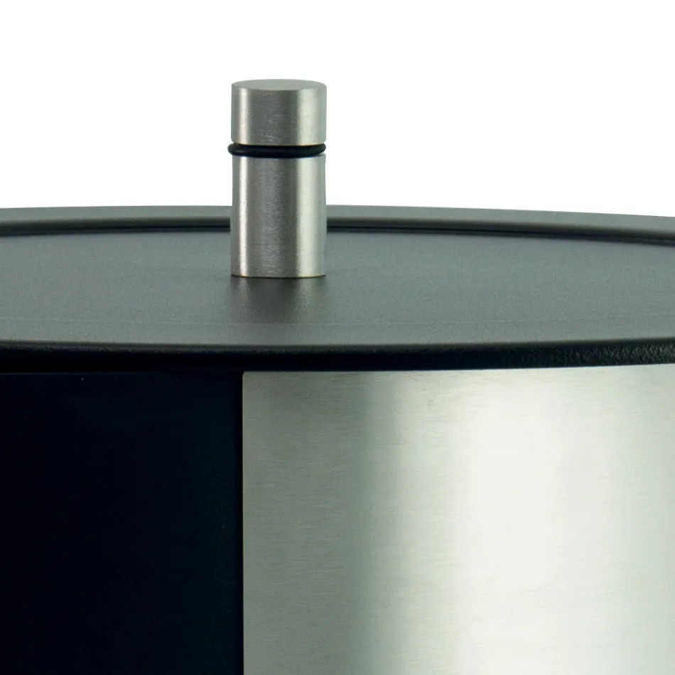 Pilleholder med hjul og låg Lavet af Metal Made in Italy - Stork Viadurini