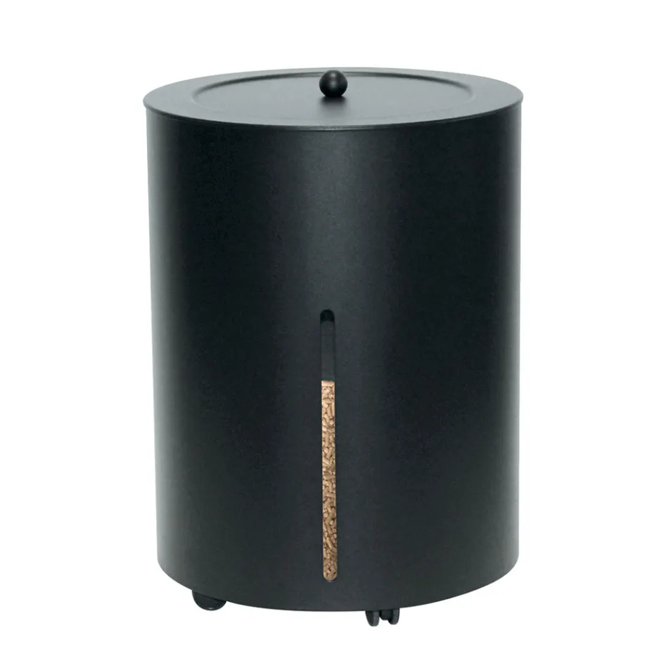 Pilleholder med hjul og låg Lavet af Metal Made in Italy - Stork Viadurini